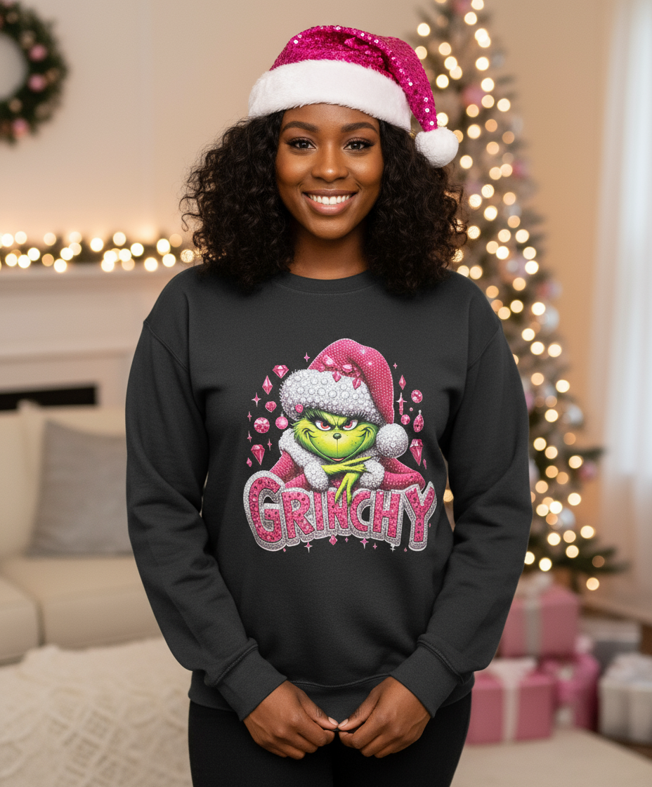 Dazzling Pink Christmas Sweatshirt