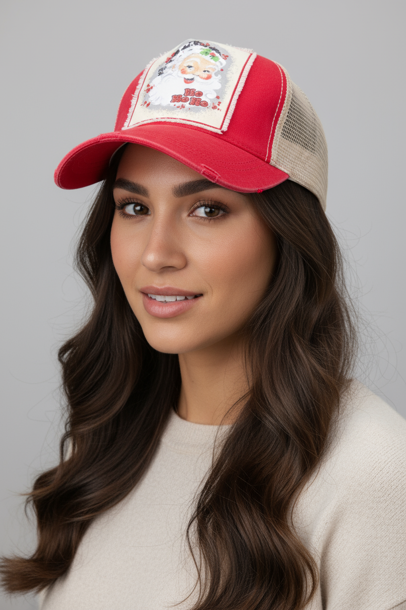 Ho Ho Santa Trucker Hat