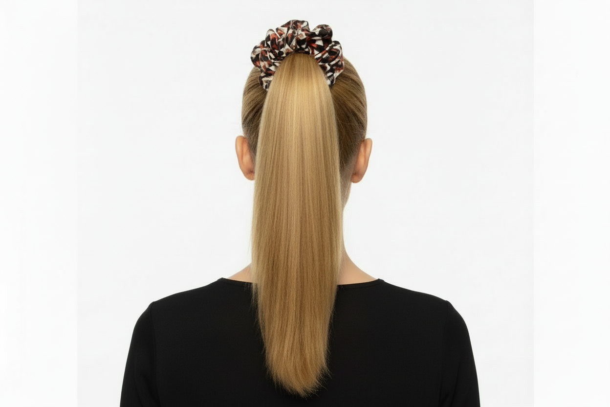 Checkered Horseshoe Dreams Scrunchie