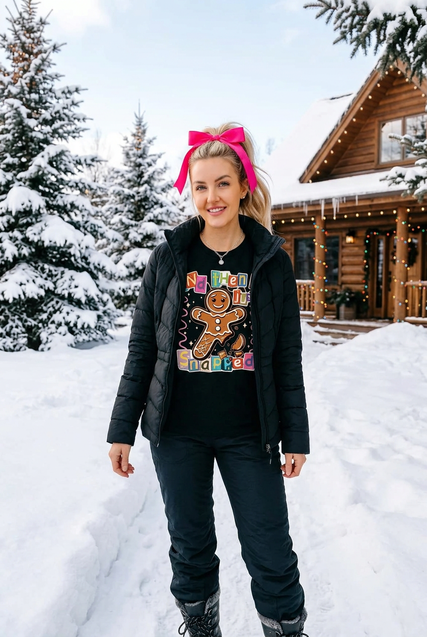 Just Snapped Gingerbread Graphic Tshirt