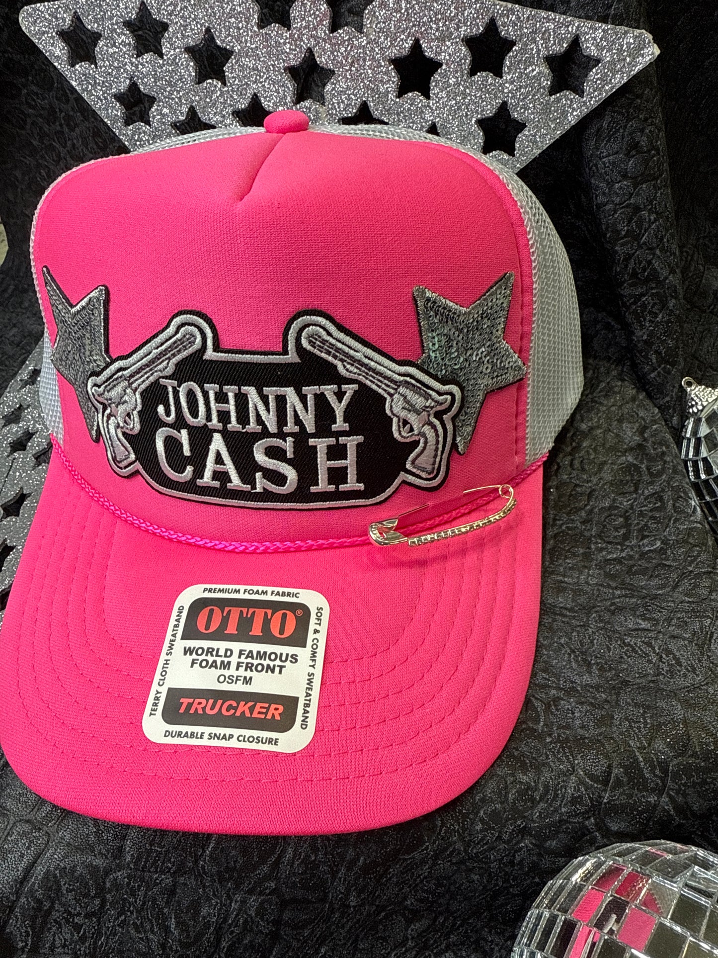The Man In Black Trucker Hat