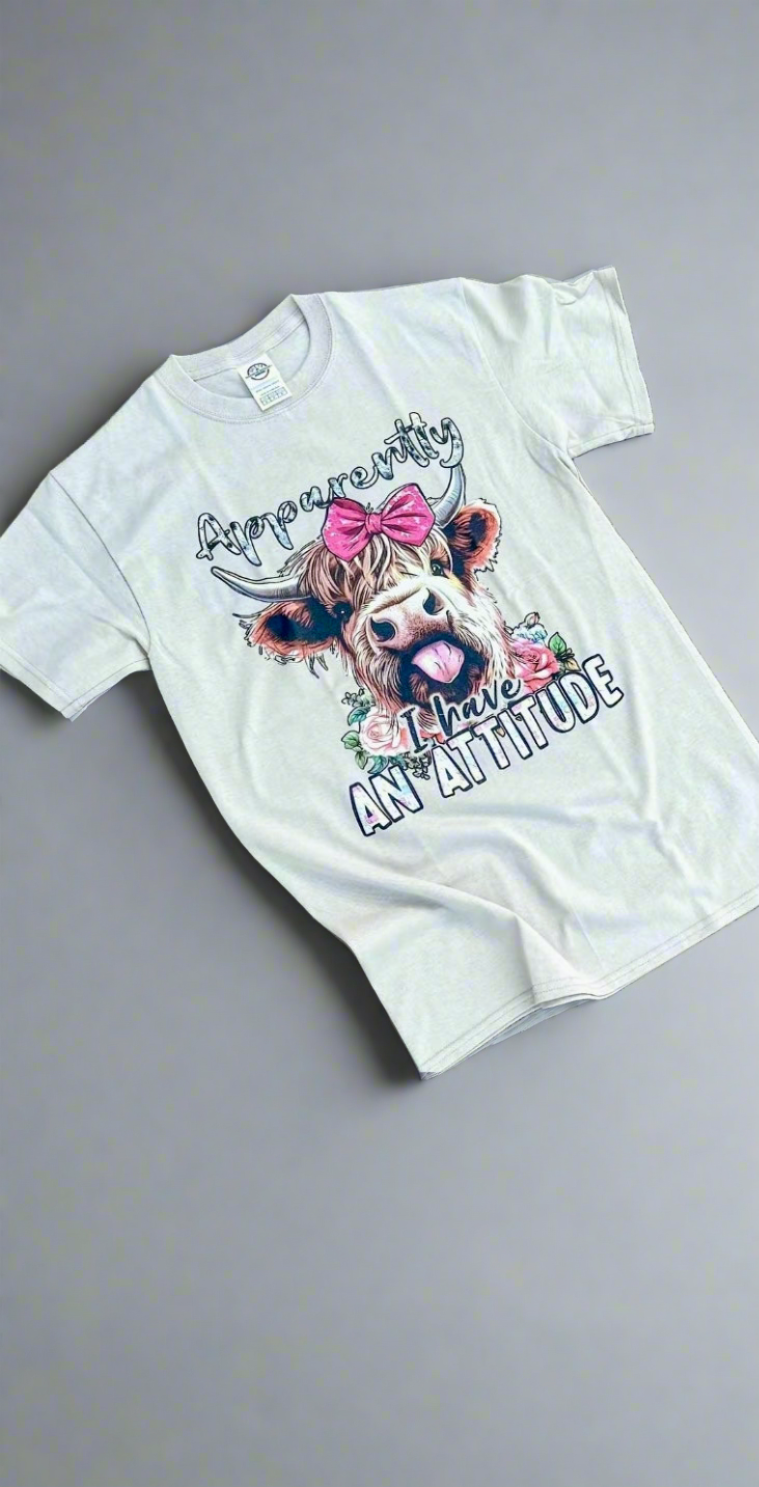 Apparently I Have An ATTITUDE graphic tee