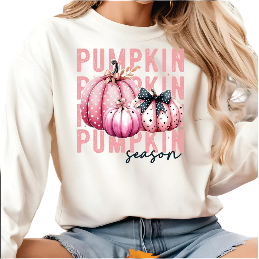 Pink Pumpkin Season Sweatshirt