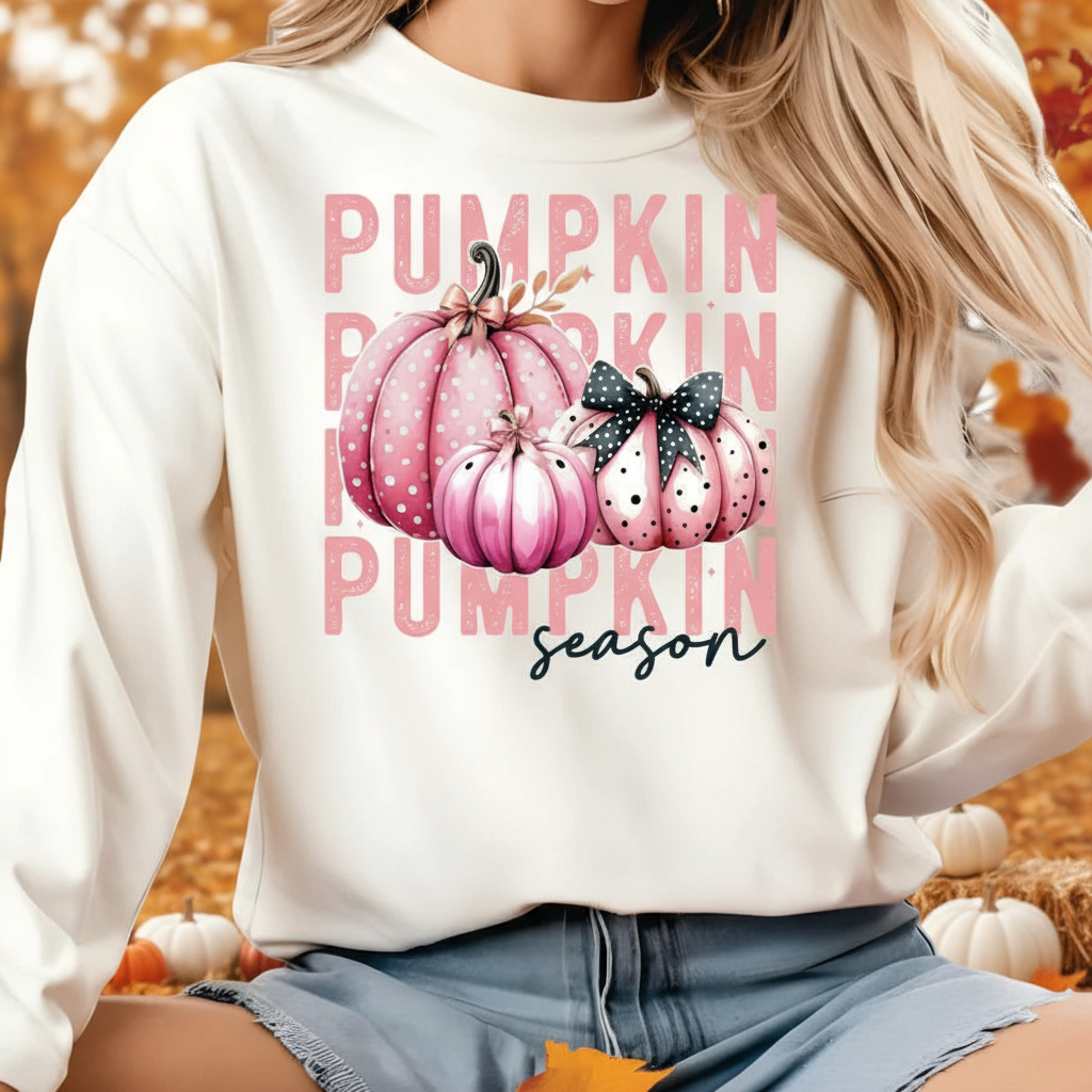 Pink Pumpkin Season Sweatshirt