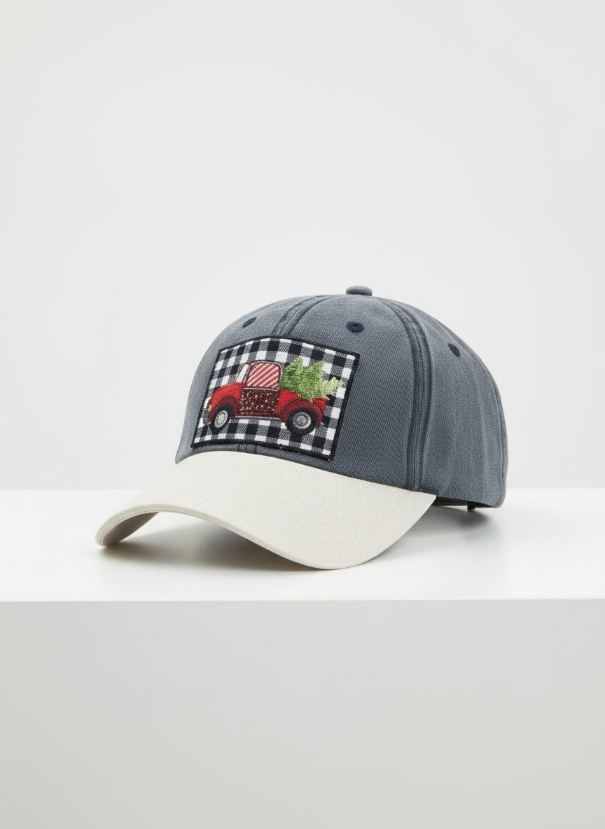 Buffalo Plaid Red Truck Ballcap