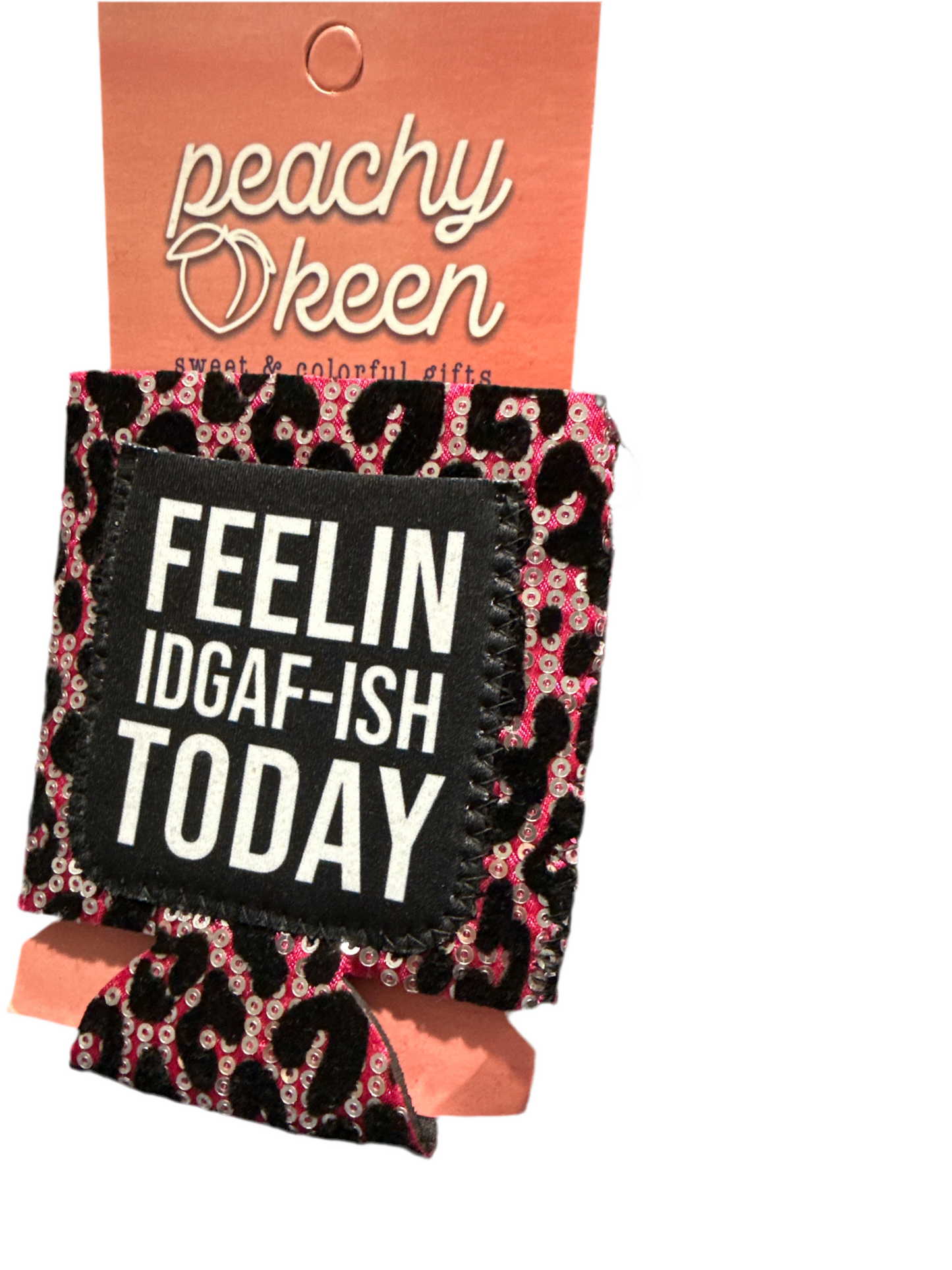 Feelin IDGAFISH Today Sequin Can Cooler