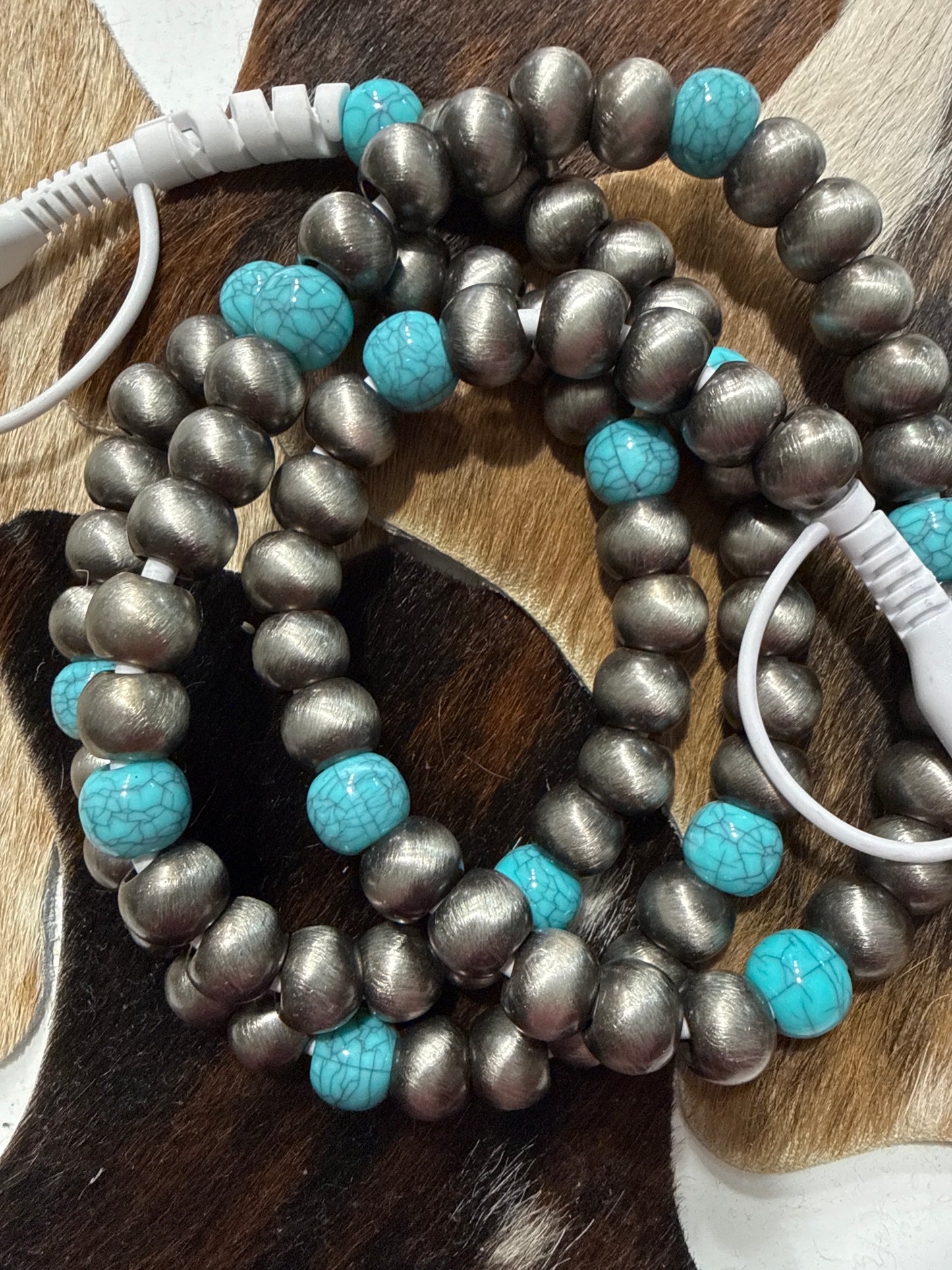 Western Style Beaded USB-C Charging Cord