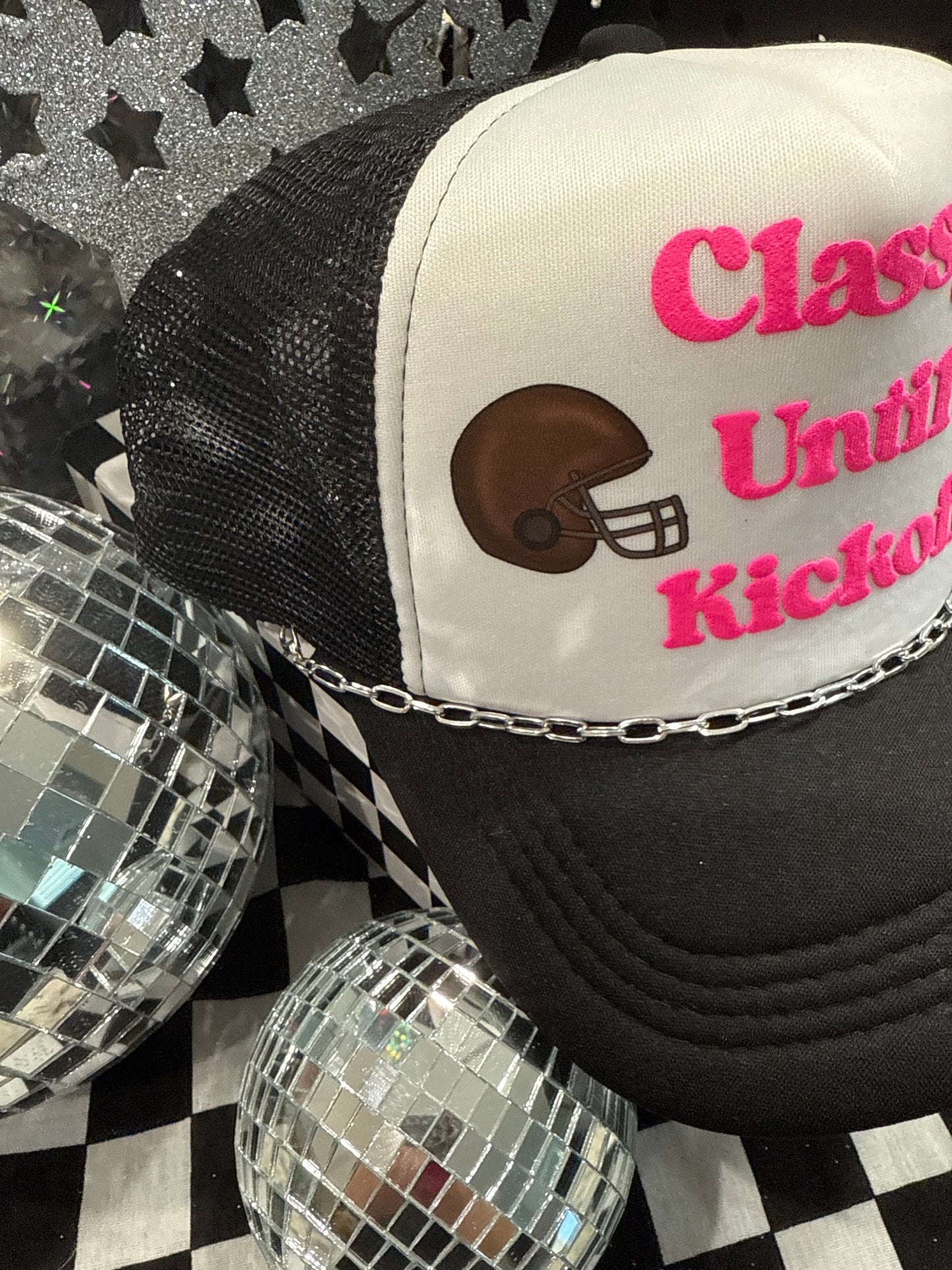 Classy Until Kickoff Trucker Hat