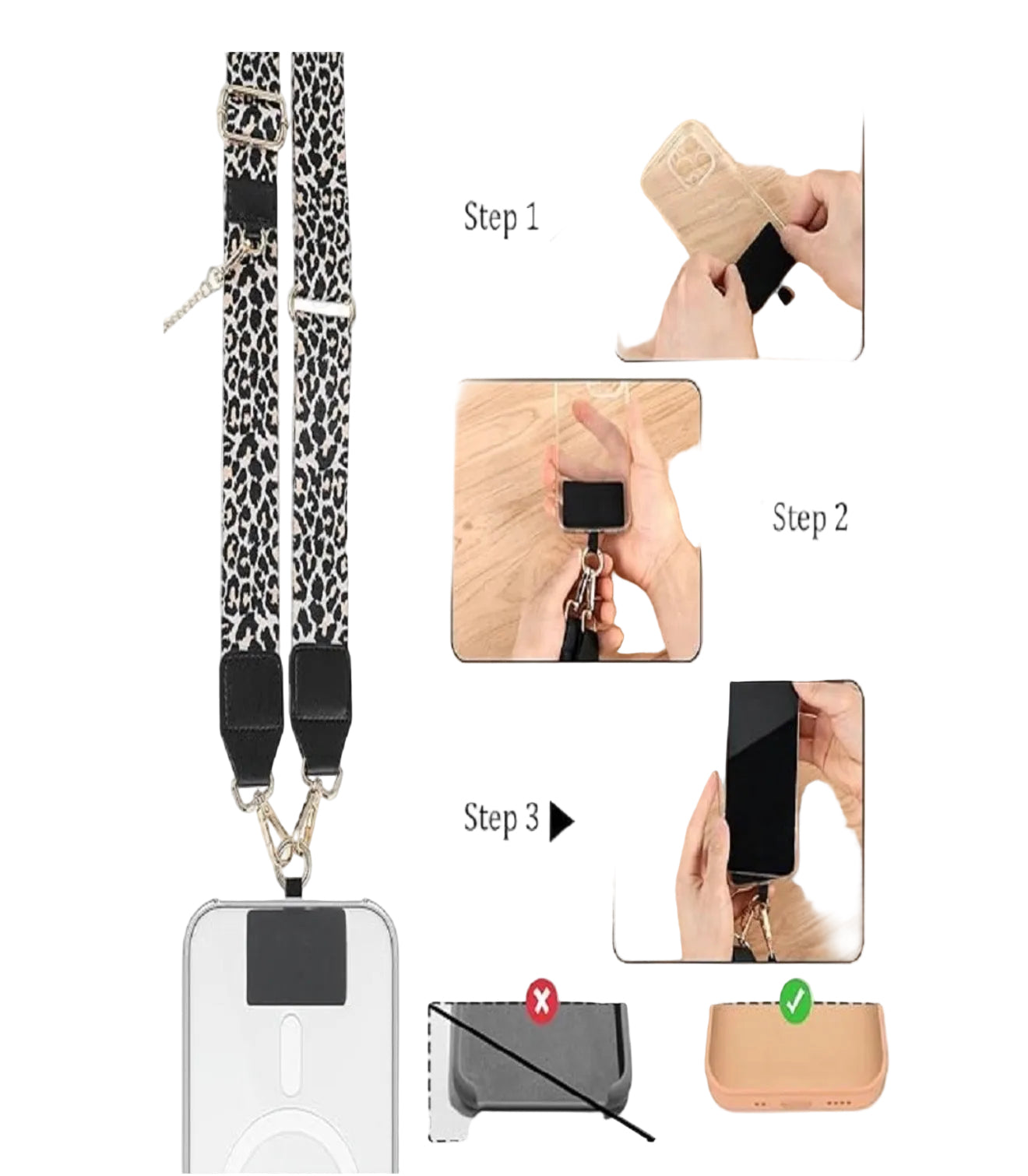 Clip & Go Crossbody Duo Phone Strap & Wallet