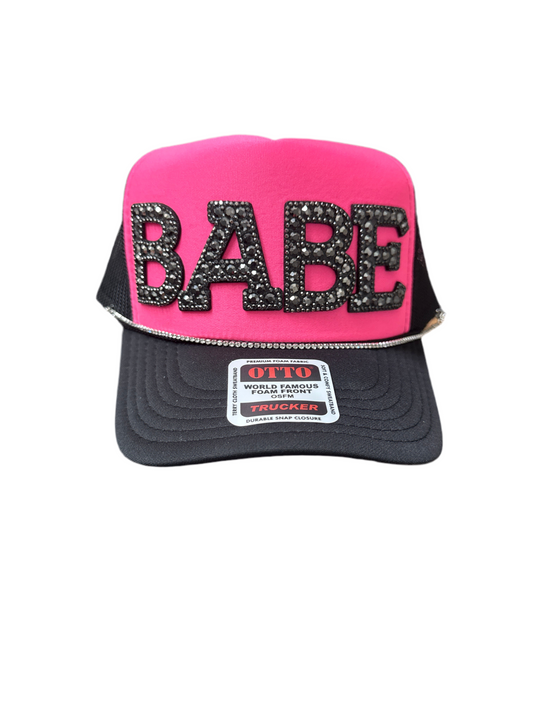 Babe Rhinestone Trucker Hat