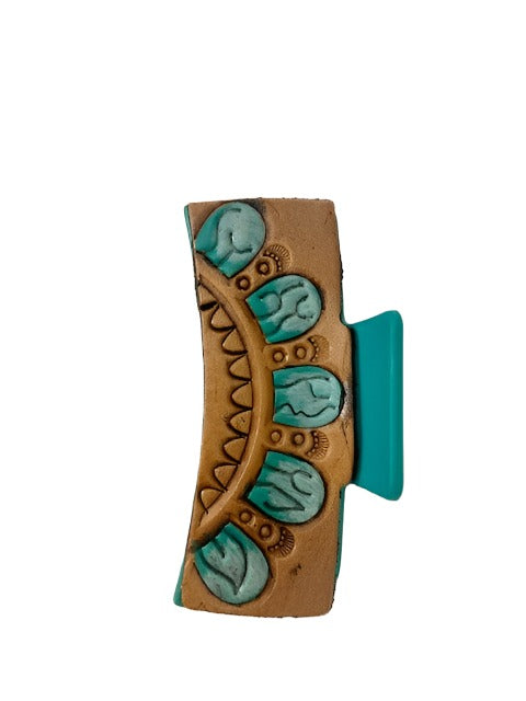 BLUE CONCHO HAIR CLIP