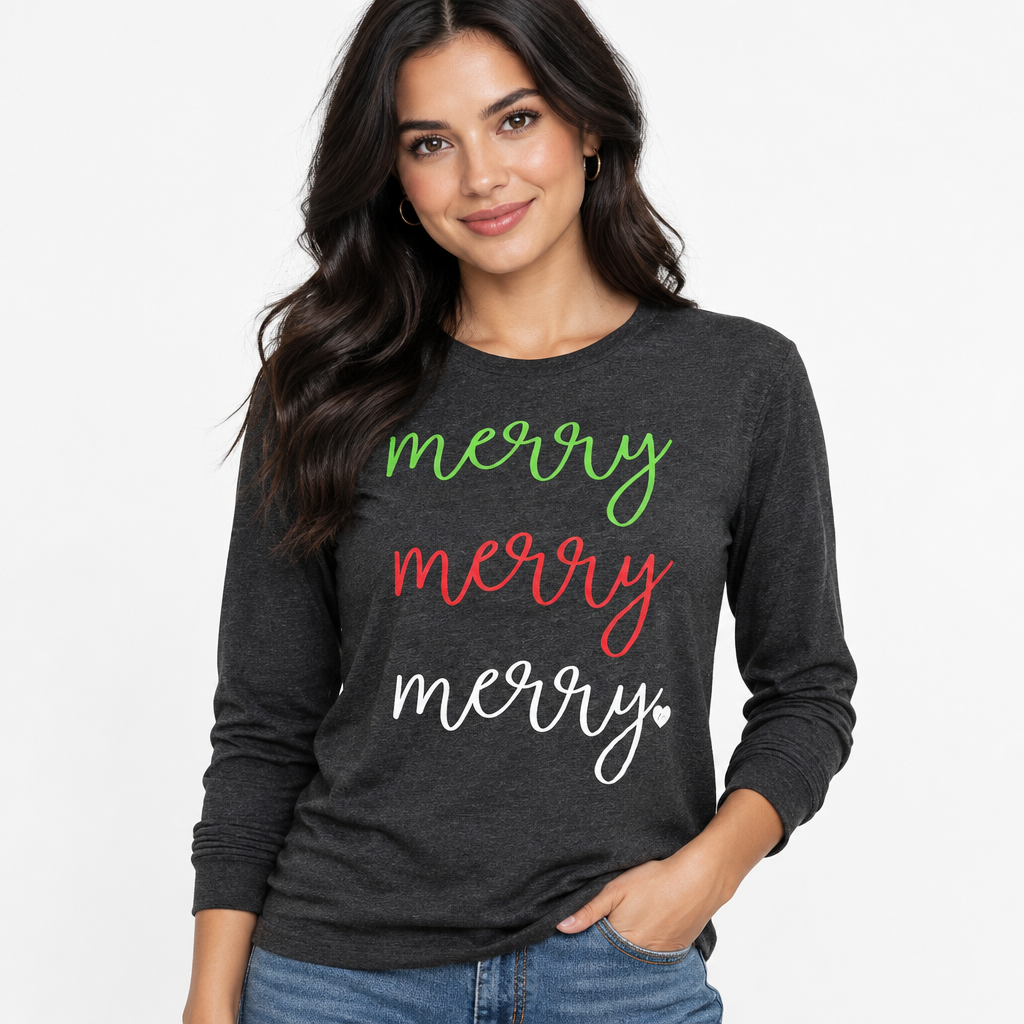 Lulu Mac Merry Merry Merry Long Sleeve T-shirt