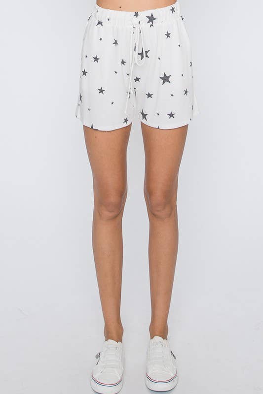 STAR PRINT CASUAL SHORTS