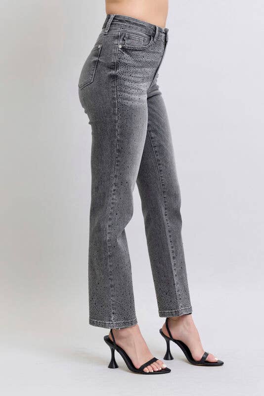 HW Rhinestone Straight: Gry / 5(27)