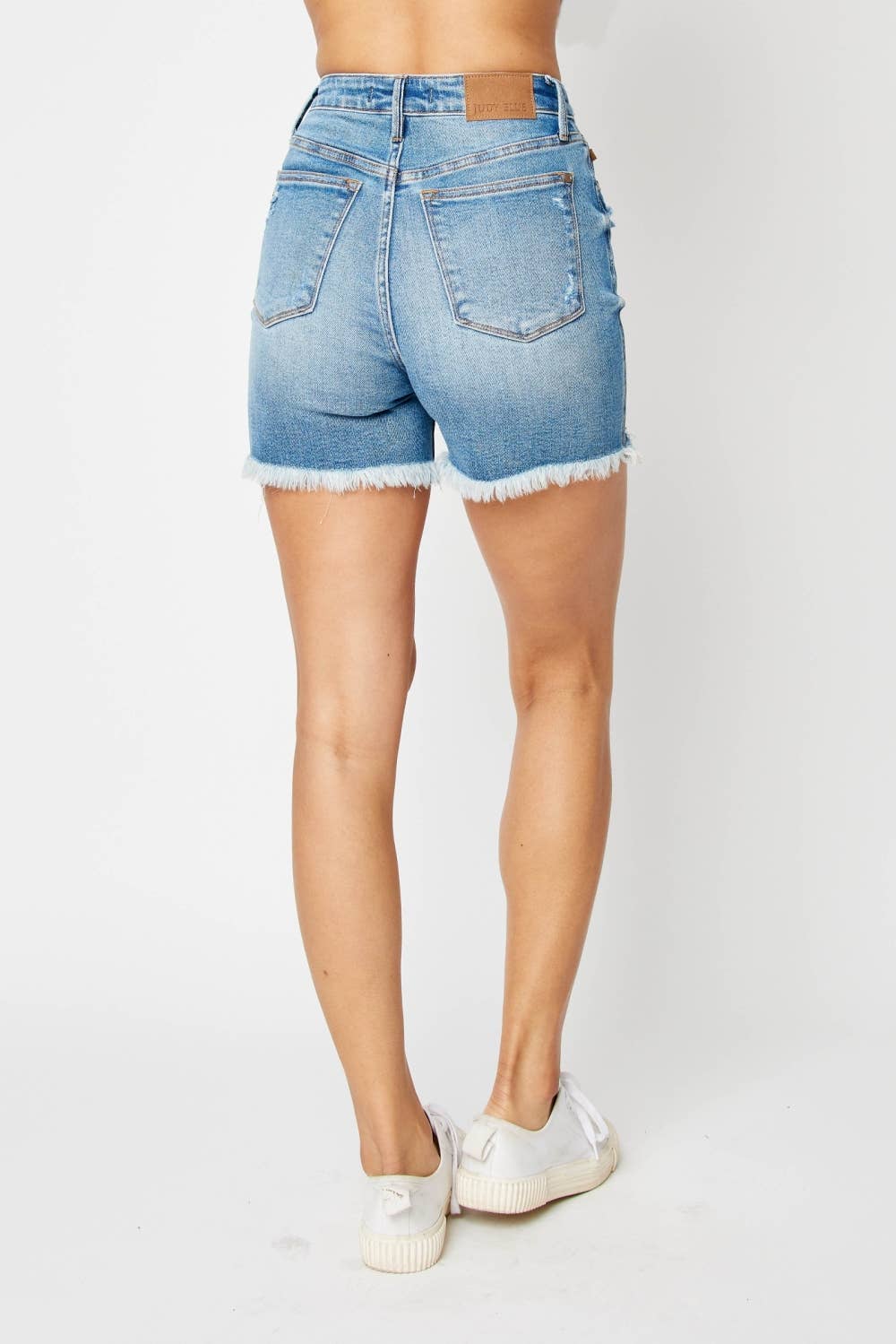 HW Rigid Magic Destroy & Btn Fly Cut Off Shorts (XL Only): MD / XL
