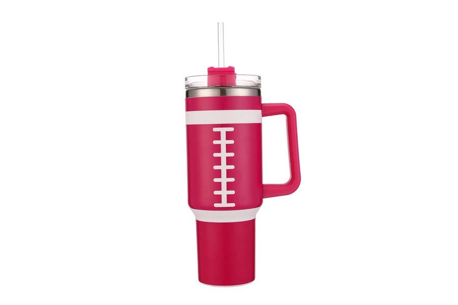 FootBall Themed Printed 40 Oz Tumbler Cup