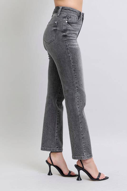 HW Rhinestone Straight: Gry / 5(27)