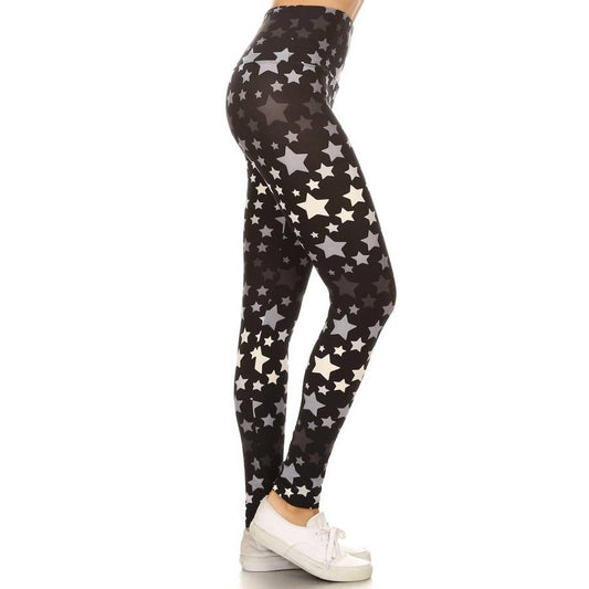 Stars Buttery Soft High Waist Print Leggings