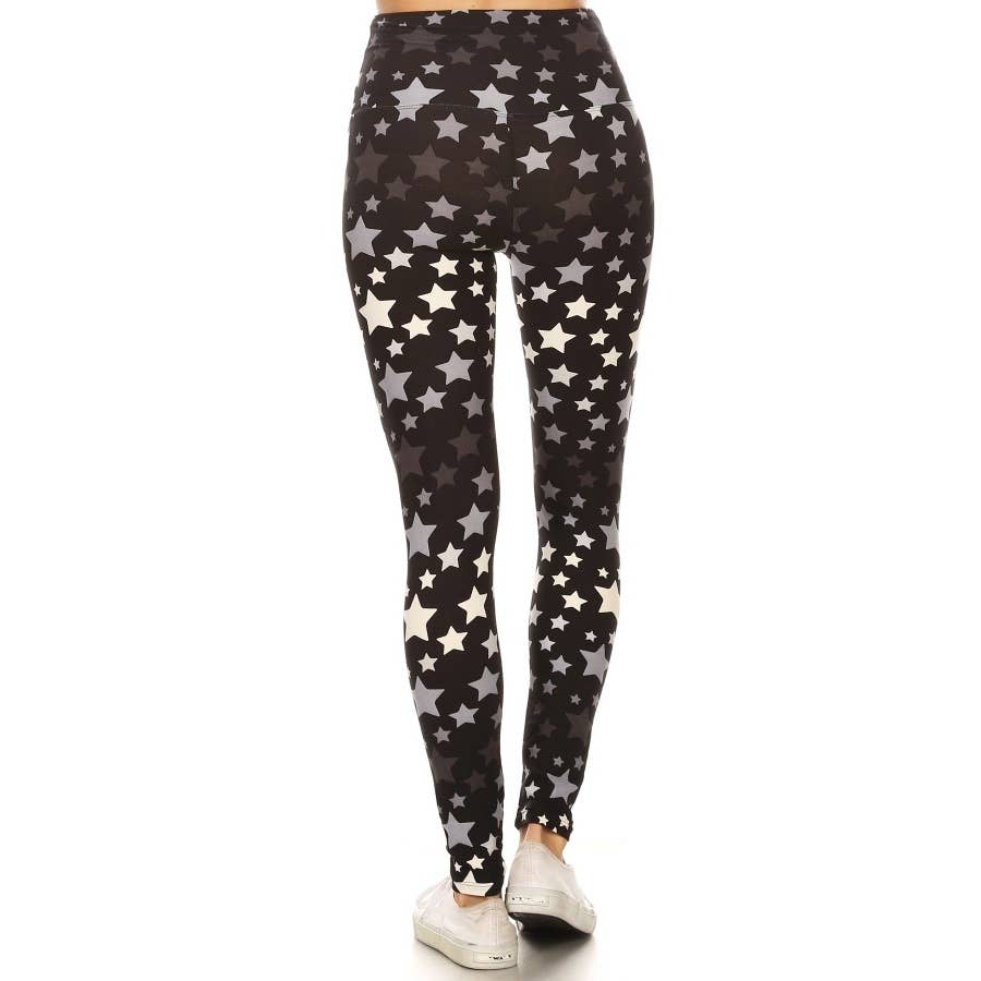 Stars Buttery Soft High Waist Print Leggings