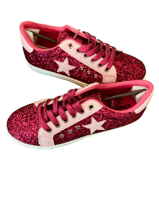 STAR OF THE SHOW Pink Glitter Sneakers